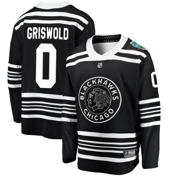 Fanatics Branded Chicago Blackhawks Youth Clark Griswold Breakaway Black 2019 Winter Classic NHL Jersey