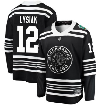 Fanatics Branded Chicago Blackhawks Youth Tom Lysiak Breakaway Black 2019 Winter Classic NHL Jersey