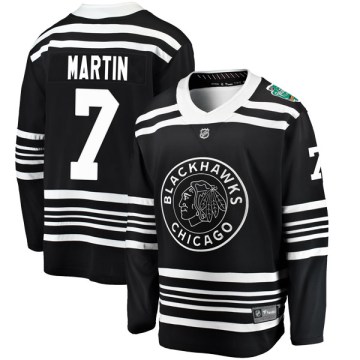 Fanatics Branded Chicago Blackhawks Youth Pit Martin Breakaway Black 2019 Winter Classic NHL Jersey
