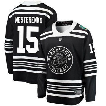 Fanatics Branded Chicago Blackhawks Youth Eric Nesterenko Breakaway Black 2019 Winter Classic NHL Jersey