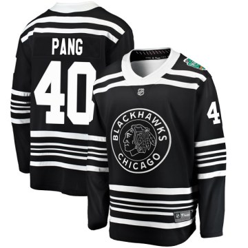 Fanatics Branded Chicago Blackhawks Youth Darren Pang Breakaway Black 2019 Winter Classic NHL Jersey