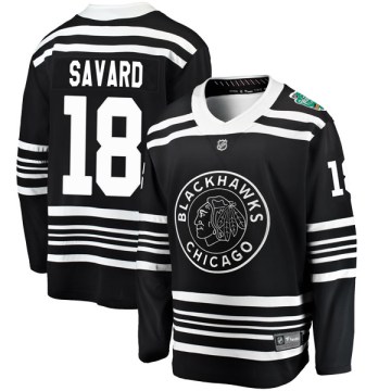 Fanatics Branded Chicago Blackhawks Youth Denis Savard Breakaway Black 2019 Winter Classic NHL Jersey