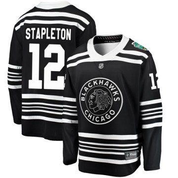 Fanatics Branded Chicago Blackhawks Youth Pat Stapleton Breakaway Black 2019 Winter Classic NHL Jersey