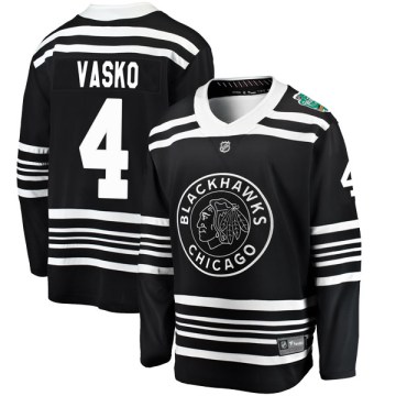 Fanatics Branded Chicago Blackhawks Youth Elmer Vasko Breakaway Black 2019 Winter Classic NHL Jersey