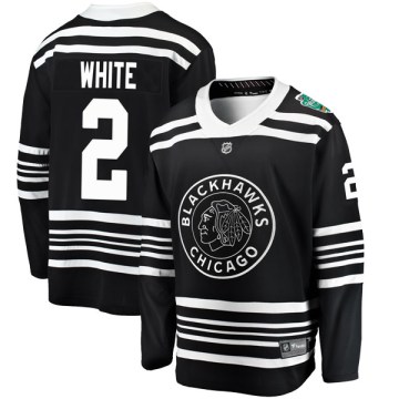 Fanatics Branded Chicago Blackhawks Youth Bill White Breakaway White Black 2019 Winter Classic NHL Jersey