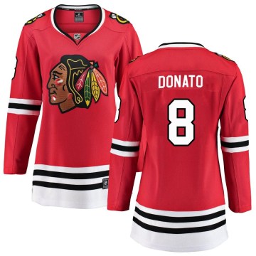 Fanatics Branded Chicago Blackhawks Women's Ryan Donato Breakaway Red Home NHL Jersey