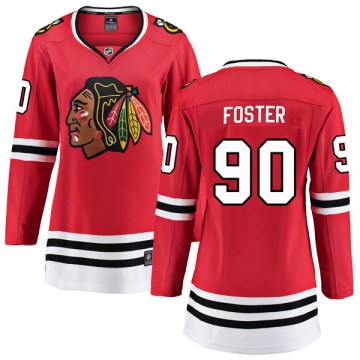 Fanatics Branded Chicago Blackhawks Women's Scott Foster Breakaway Red Home NHL Jersey