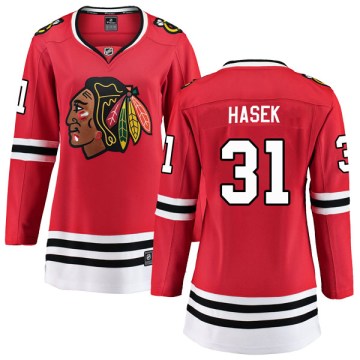 Fanatics Branded Chicago Blackhawks Women's Dominik Hasek Breakaway Red Home NHL Jersey
