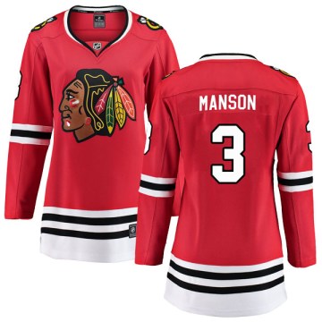 Fanatics Branded Chicago Blackhawks Women's Dave Manson Breakaway Red Home NHL Jersey