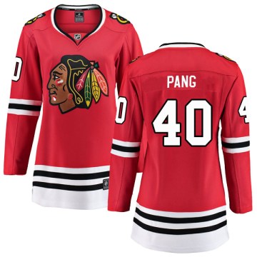Fanatics Branded Chicago Blackhawks Women's Darren Pang Breakaway Red Home NHL Jersey