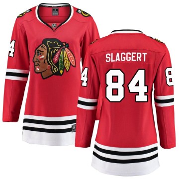Fanatics Branded Chicago Blackhawks Women's Landon Slaggert Breakaway Red Home NHL Jersey