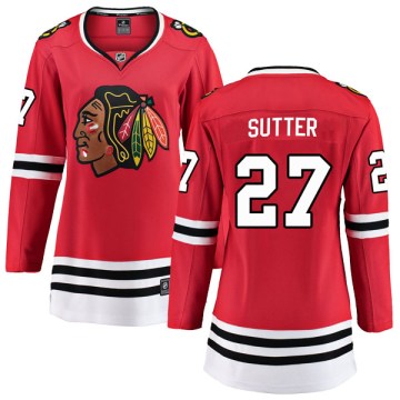Fanatics Branded Chicago Blackhawks Women's Darryl Sutter Breakaway Red Home NHL Jersey