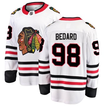Fanatics Branded Chicago Blackhawks Youth Connor Bedard Breakaway White Away NHL Jersey