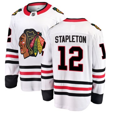 Fanatics Branded Chicago Blackhawks Youth Pat Stapleton Breakaway White Away NHL Jersey