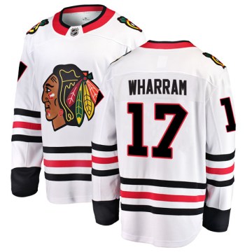 Fanatics Branded Chicago Blackhawks Youth Kenny Wharram Breakaway White Away NHL Jersey