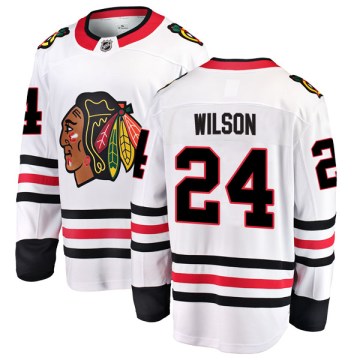 Fanatics Branded Chicago Blackhawks Youth Doug Wilson Breakaway White Away NHL Jersey