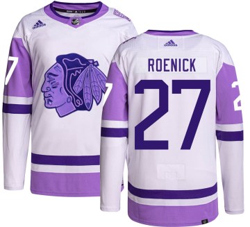 Adidas Chicago Blackhawks Youth Jeremy Roenick Authentic Hockey Fights Cancer NHL Jersey