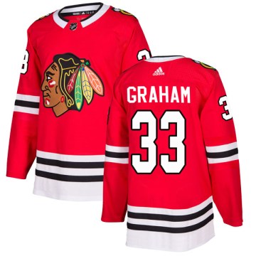 Adidas Chicago Blackhawks Youth Dirk Graham Authentic Red Home NHL Jersey