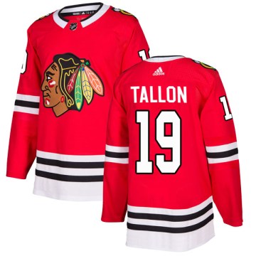 Adidas Chicago Blackhawks Youth Dale Tallon Authentic Red Home NHL Jersey