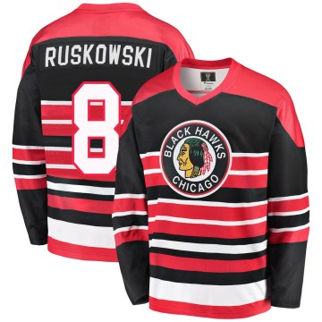 Fanatics Branded Chicago Blackhawks Youth Terry Ruskowski Premier Red/Black Breakaway Heritage NHL Jersey